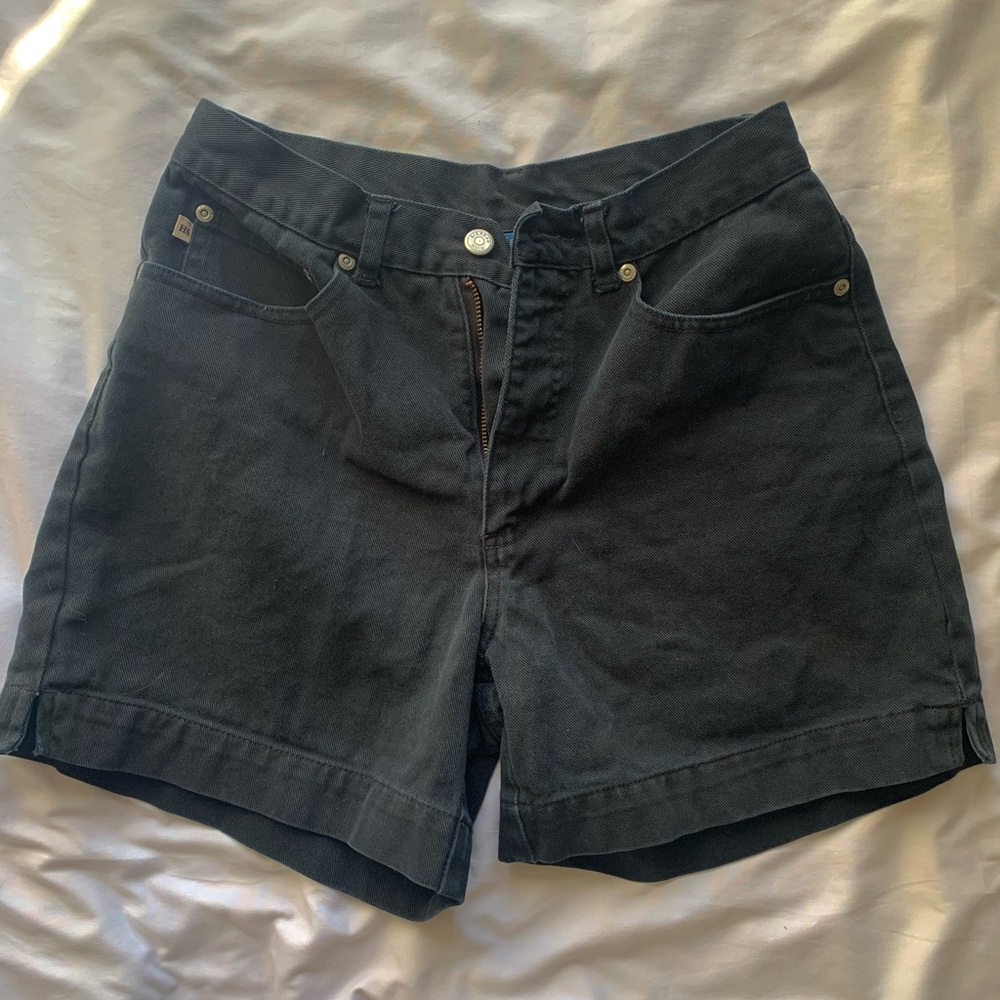 Simple black high waisted shorts- High Sierra
